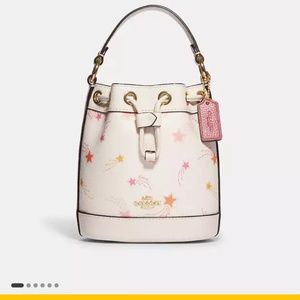 Coach shooting star bucket bag